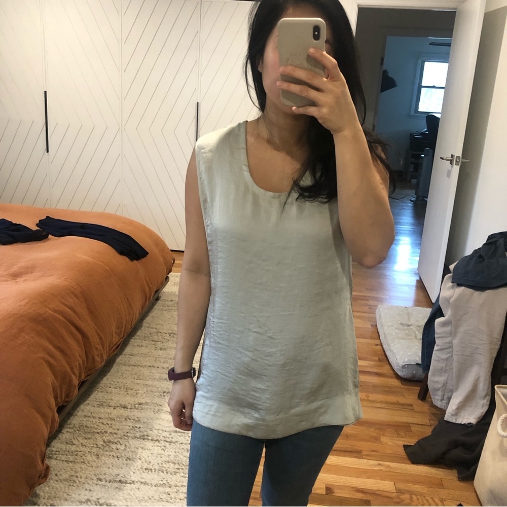 Helmet Lang silver top With fun back detail M